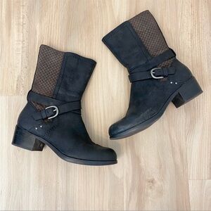 UGG Lula Mae Black & Brown Boots Size 6
